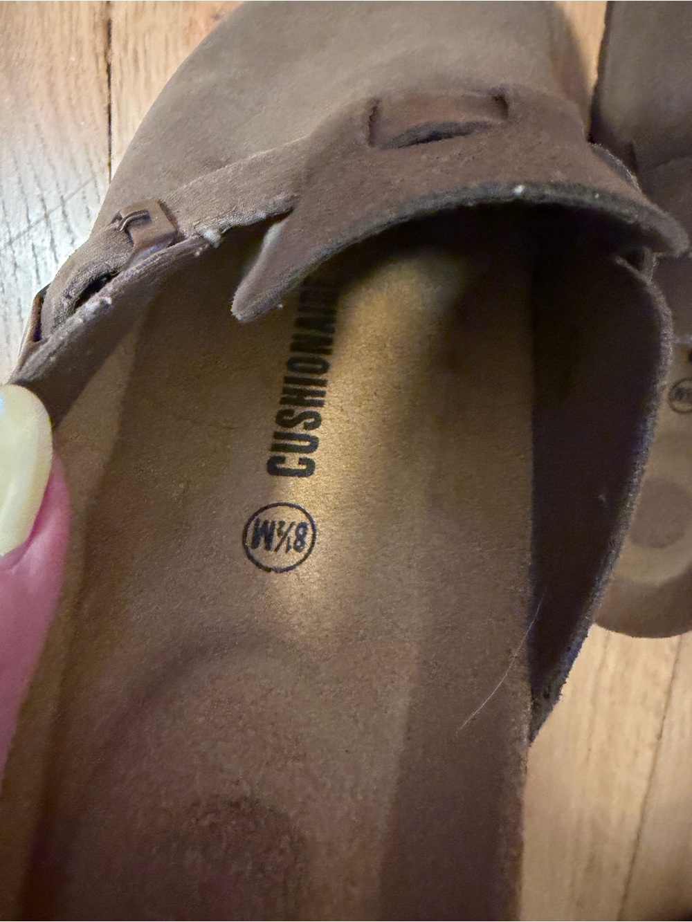 Cushionaire Brown Suede Slip-On Loafer with Buckle Detail